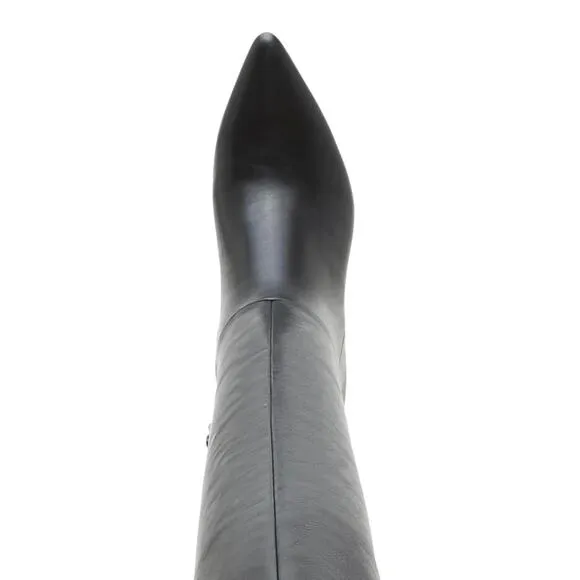 Madden Girl Women's Sizzlee Over The Knee High Heel Dress Boots Black Size 7 1/2