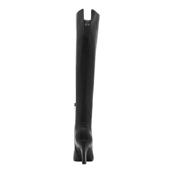 Madden Girl Women's Sizzlee Over The Knee High Heel Dress Boots Black Size 7 1/2