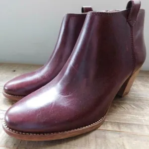 Madewell The Billie Boot dark cabernet ankle boot