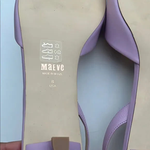 Maeve Square-Toe Slingback Kitten Heels