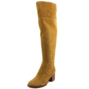 Marc Fisher Boots Escape Tall Knee High Tan Suede Wide Calf Size 6W