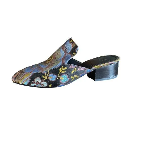 𝅺MARC Fisher Ltd Lailey floral slip on mule shoes size 7