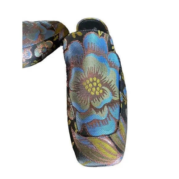 𝅺MARC Fisher Ltd Lailey floral slip on mule shoes size 7