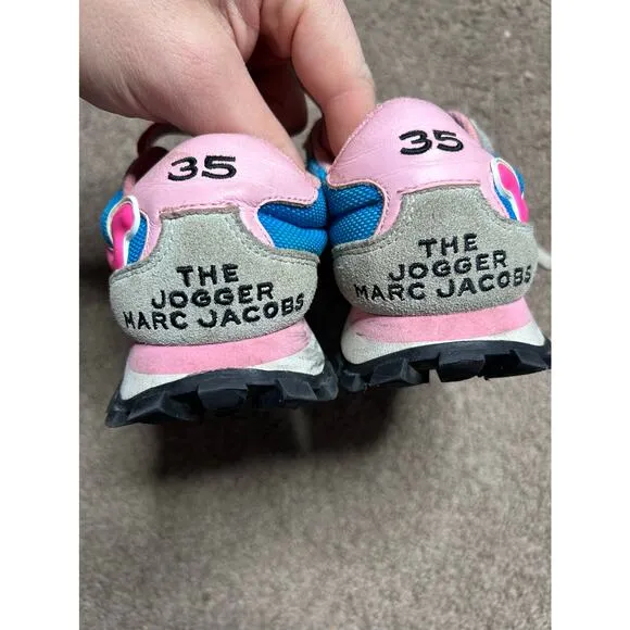 Marc Jacobs The Jogger Sneakers US 4.5 EURO 35 M900224- Teal Pink