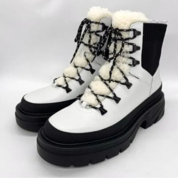 Marc Fisher Izuma Lugsole Leather Boots Size 9.5. New