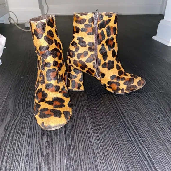 Matisse Grove Cow Hair Bootie in Leopard
