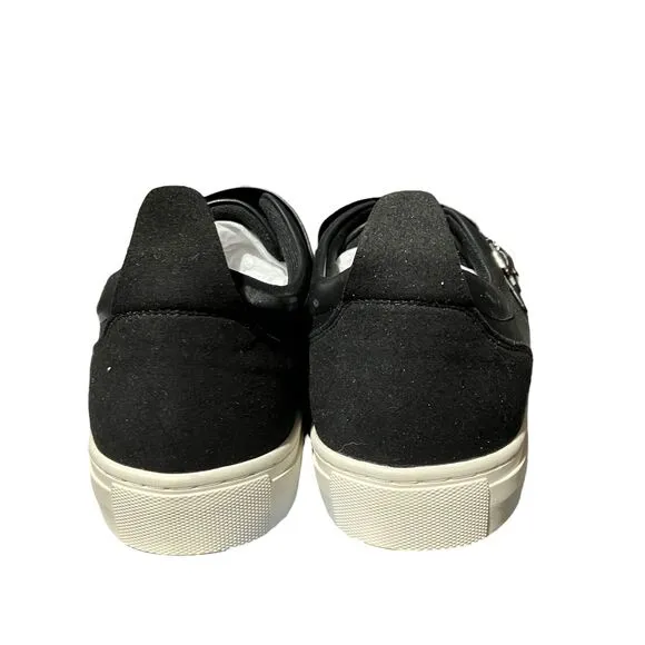 Matt And Nat Shoes Mens 10 Black Oscar Vegan Sneakers Buckle Slip On