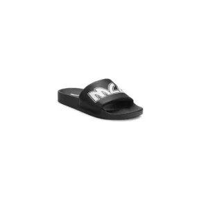 MCQ Mens Black Logo Alexander Mcqueen Round Toe Slip On Slide Sandals Shoes 43