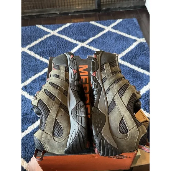 Men Sneakers Athletic Shoes Merrell Work Moab Vertex Vent Composite Toe Size 10