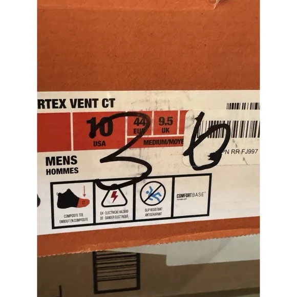 Men Sneakers Athletic Shoes Merrell Work Moab Vertex Vent Composite Toe Size 10