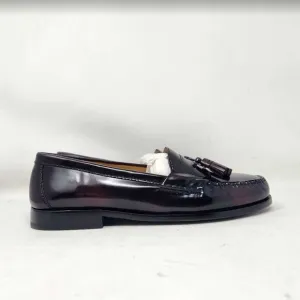 Men's 11.5 Cole Haan pinch tassel burgundy loafers slip on shoes 03507