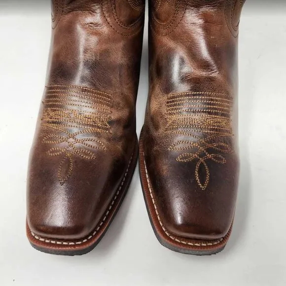Men's 11.5 Laredo Breakout square toe dress western boots in Rust Brown 68354