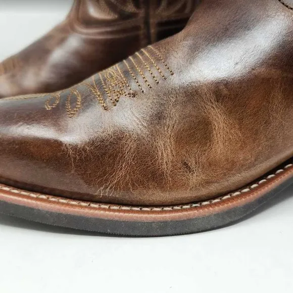 Men's 11.5 Laredo Breakout square toe dress western boots in Rust Brown 68354