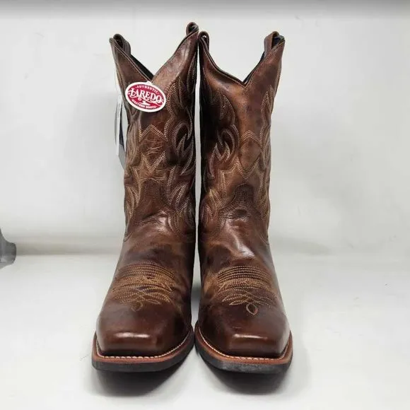 Men's 11.5 Laredo Breakout square toe dress western boots in Rust Brown 68354