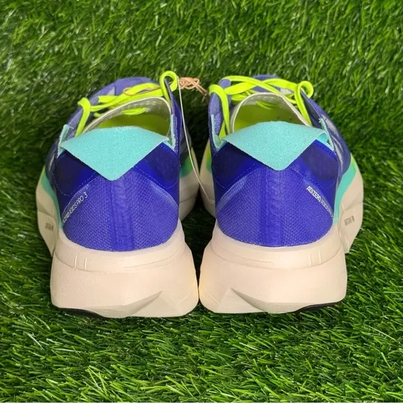 Mens Adidas Adizero Adios Pro 3 Blue Neon Running Shoes - ID3635