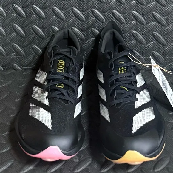 Mens Adidas‎ Athletic Track and Field Spikes Running Shoes Black Size 8