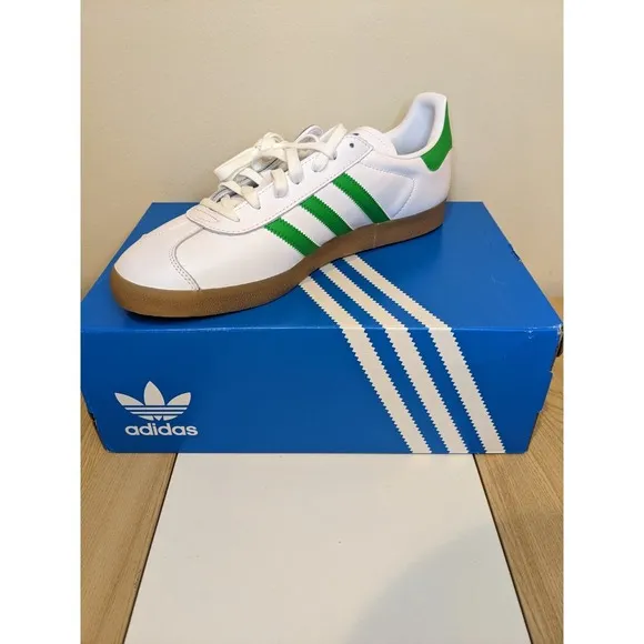 Men's Adidas Gazelle Seattle Sounders Low Casual Shoes White IG6434 Size 10.5-13
