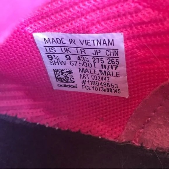 Men's Adidas NMD_Racer Primeknit Solar Pink/Core Black Running Shoes Size 9.5