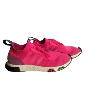 Men's Adidas NMD_Racer Primeknit Solar Pink/Core Black Running Shoes Size 9.5