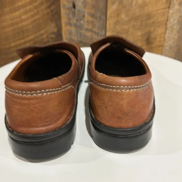 Men’s Birkenstock Footprints Slip On Leather Shoes Size 42
