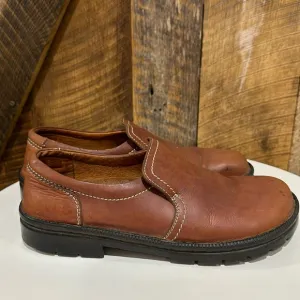 Men’s Birkenstock Footprints Slip On Leather Shoes Size 42