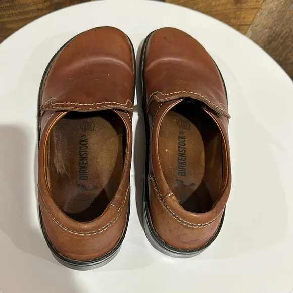 Men’s Birkenstock Footprints Slip On Leather Shoes Size 42