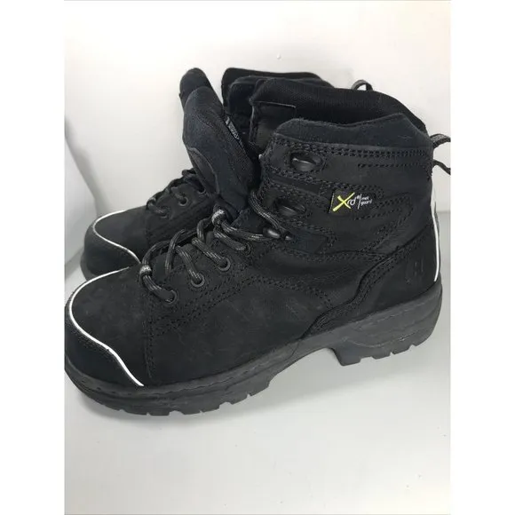 Men's Black FOOTRESTS XT METATARSAL GUARD NANO TOE 6&quot; WORK BOOT US 5 M Shoes