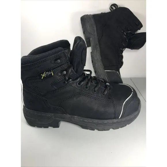 Men's Black FOOTRESTS XT METATARSAL GUARD NANO TOE 6&quot; WORK BOOT US 5 M Shoes