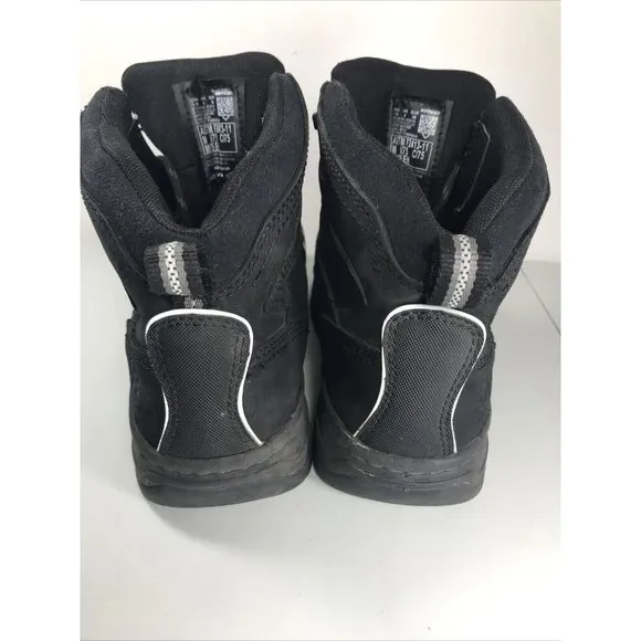 Men's Black FOOTRESTS XT METATARSAL GUARD NANO TOE 6&quot; WORK BOOT US 5 M Shoes