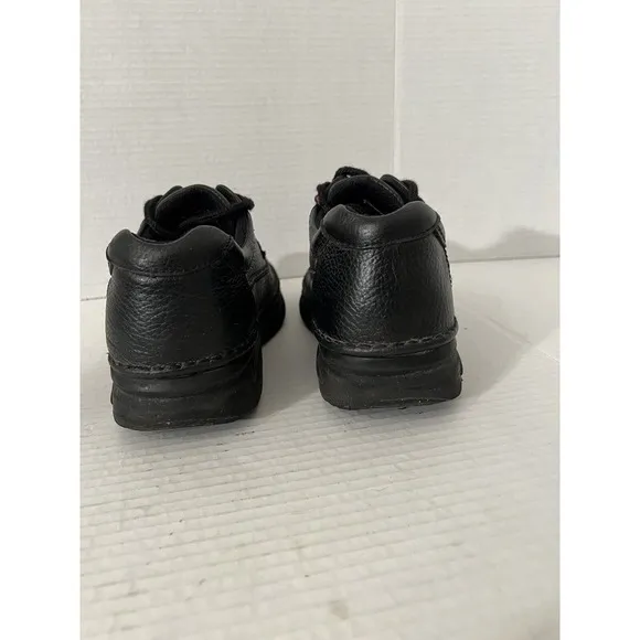 Men's Black Leather Casual Oxfords Nunn Bush Comfort Gel Sz 7