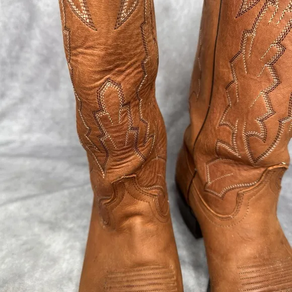 Men's Dan Post Marlboro 9.5 EW Cognac Western Cowboy Dress Boots Wide P2551