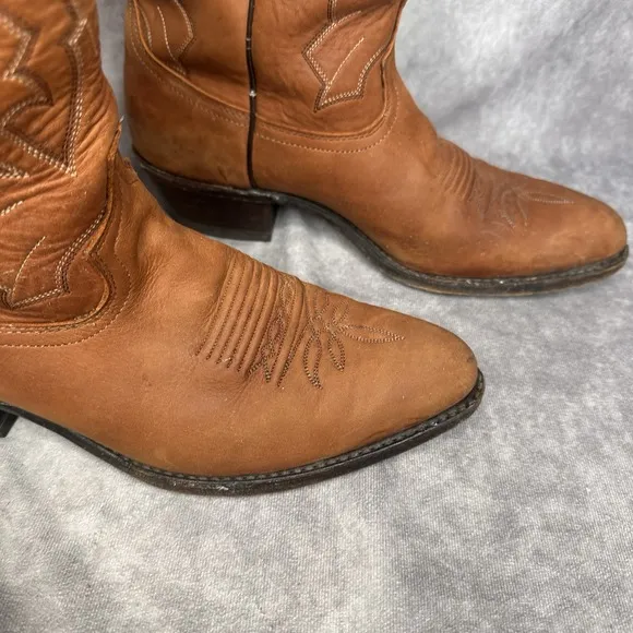 Men's Dan Post Marlboro 9.5 EW Cognac Western Cowboy Dress Boots Wide P2551