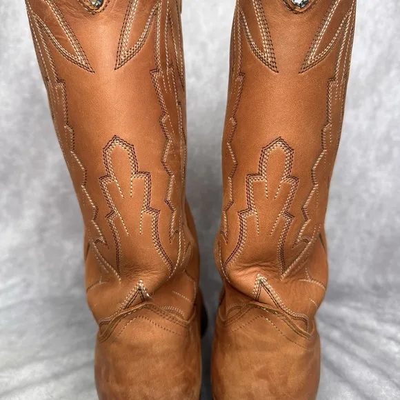 Men's Dan Post Marlboro 9.5 EW Cognac Western Cowboy Dress Boots Wide P2551