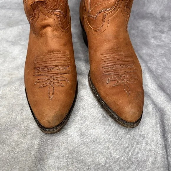 Men's Dan Post Marlboro 9.5 EW Cognac Western Cowboy Dress Boots Wide P2551