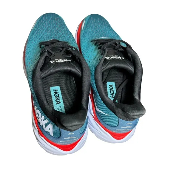 Men’s Hoka Clifton 8 athletic running shoes size 11 D Blue