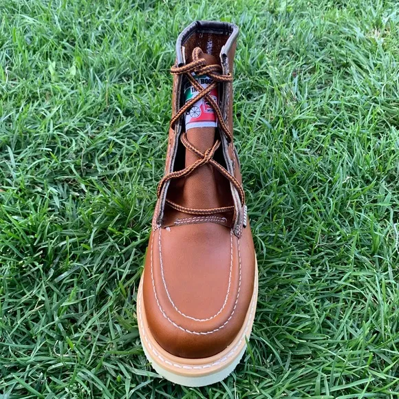 Men’s Laces Construction brown Work boots comfortable Bota Liviana Cómoda