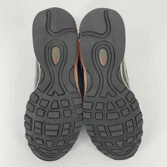 Men's Nike Air Max 98 Total Crimson Running Shoes Gray Orange Size‎ 12