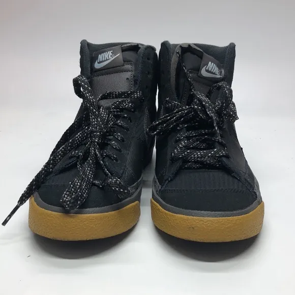 Mens Nike Blazer Mid Pro Club Black/White FB8891-001 Slightly Used Size 9