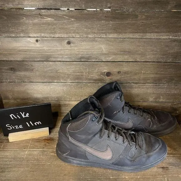 Mens Nike Son of Force Mid Top Winter Dark Brown‎ Sneakers Shoes Size 11 M GUC