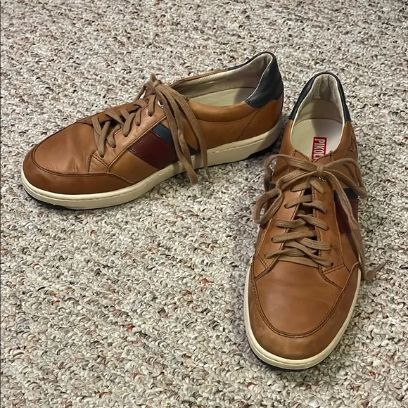 Men’s Pikolinos Corinto Brown Leather Sneakers Size 42