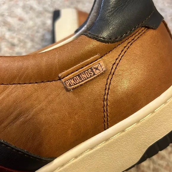 Men’s Pikolinos Corinto Brown Leather Sneakers Size 42