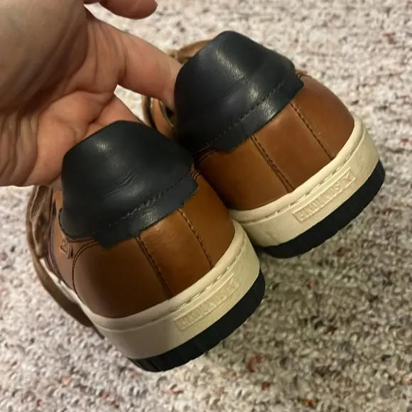 Men’s Pikolinos Corinto Brown Leather Sneakers Size 42
