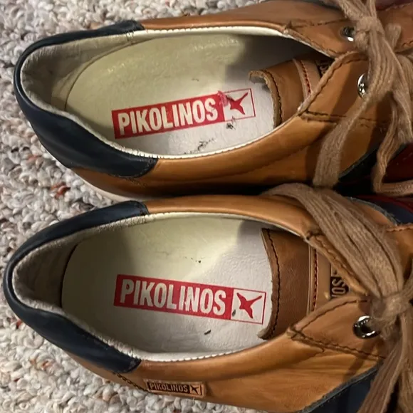 Men’s Pikolinos Corinto Brown Leather Sneakers Size 42