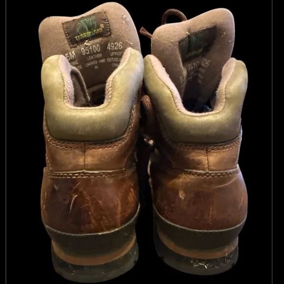 Men's Timberland Euro Hiker Mid Brown Full Grain Leather Hiking Boots