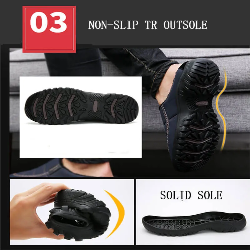 Men's Women's Warm Cotton Knit Memory Foam water proof Slippers Soft House Slippers with Anti Slip Sole