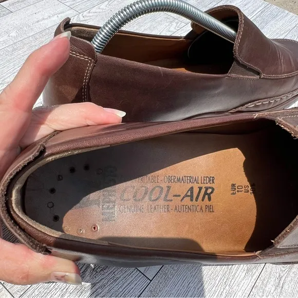 MEPHISTO Edlef Cool Air Brown Leather  Loafer Casual Shoes Men's Size 10