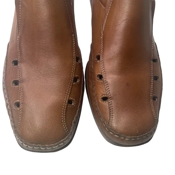 Mephisto Shoes Mens sz‎ 10 MedBrown Leather Cool-Air Slip On Vented