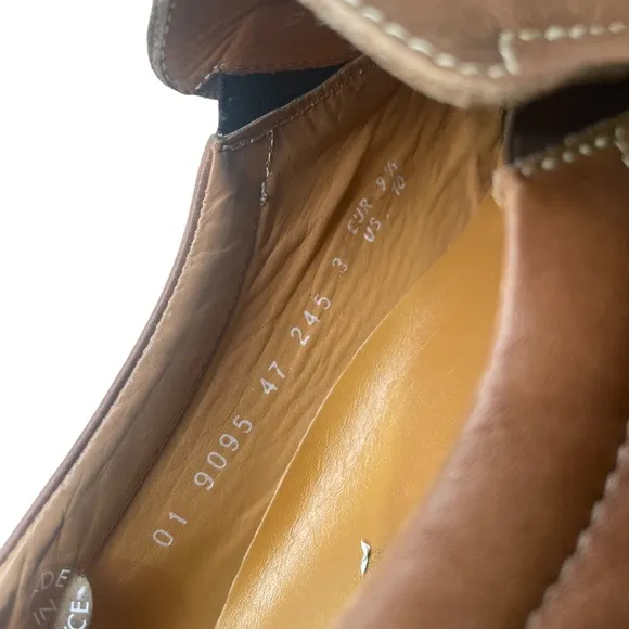 Mephisto Shoes Mens sz‎ 10 MedBrown Leather Cool-Air Slip On Vented