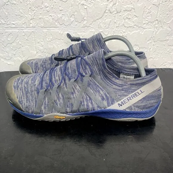 Merrell Crush Glove Barefoot Mens‎ Size 9.5 Blue Running Shoes Sneakers
