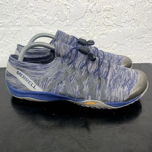 Merrell Crush Glove Barefoot Mens‎ Size 9.5 Blue Running Shoes Sneakers